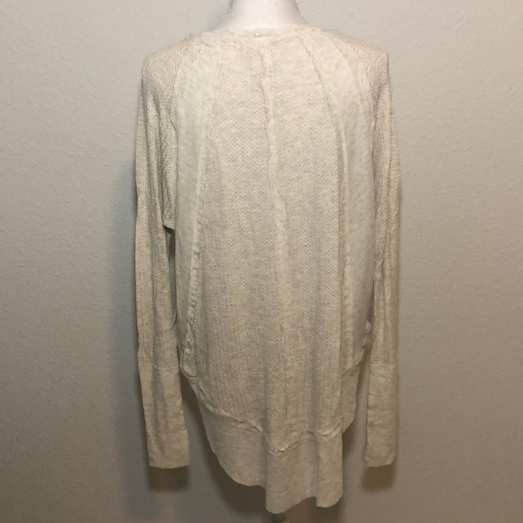 NEW! FREE PEOPLE thermal top - oatmeal heather - Picture 8 of 12